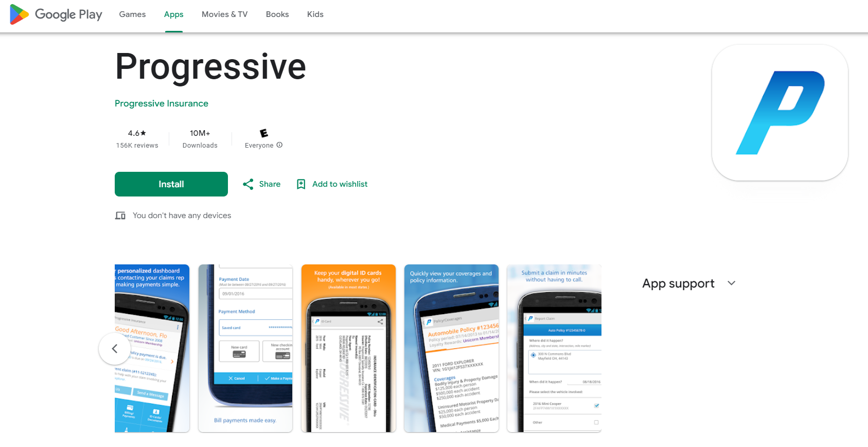 Progressive Mobile App Review