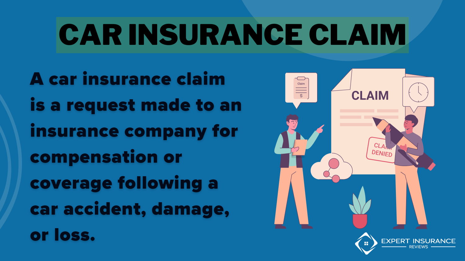 Car Insurance Claim Definition Card: Best Car Insurance for Pizza Hut Delivery Drivers